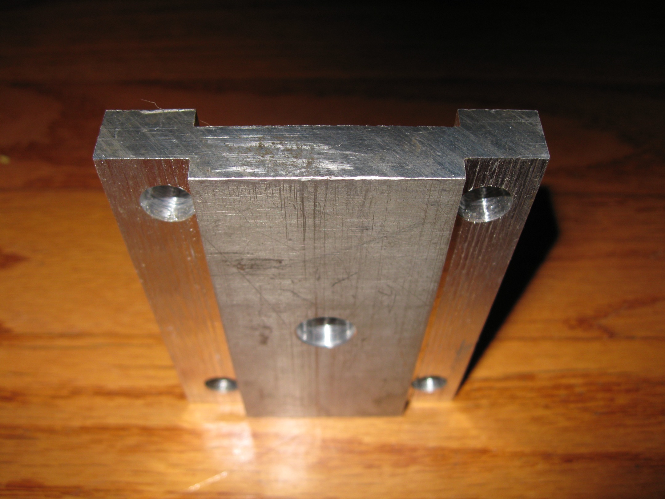 lowering block, aluminum, net 0.46 inches